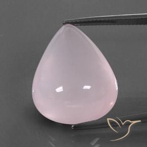 31,11 ctw natürlicher rosafarbener Rosenquarz, Transparent, Transparent / Lichtdurchlässig