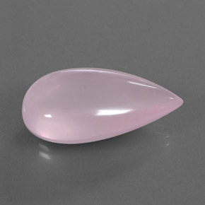 30,86 ctw natürlicher rosafarbener Rosenquarz, Transparent, Transparent / Lichtdurchlässig