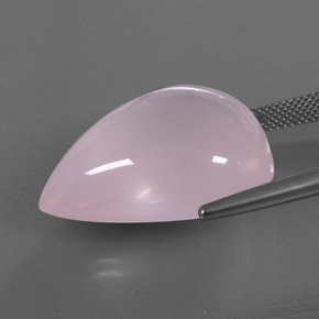 9,17 ctw natürlicher hellrosa Rosenquarz, Transparent, Transparent / Lichtdurchlässig