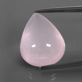 9,17 ctw natürlicher Hellrosa Rosenquarz, Transparent, Transparent / Lichtdurchlässig