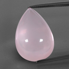 33,86 ctw natürlicher rosafarbener Rosenquarz, Transparent, Transparent / Lichtdurchlässig