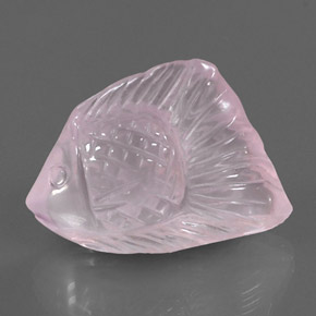 22,58 ctw natürlicher rosafarbener Rosenquarz, Transparent, Transparent / Lichtdurchlässig
