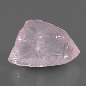 22,58 ctw natürlicher rosafarbener Rosenquarz, Transparent, Transparent / Lichtdurchlässig