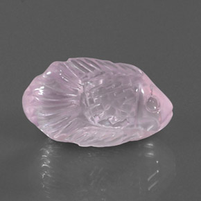 9,75 ctw natürlicher rosafarbener Rosenquarz, Transparent, Transparent / Lichtdurchlässig