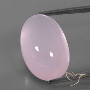 36.69ct Natürlicher hellrosa Rosenquarz, Oval, Transparent / Lichtdurchlässig