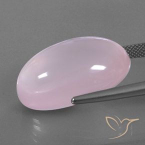 9,17 ctw natürlicher hellrosa Rosenquarz, Oval, Transparent / Lichtdurchlässig