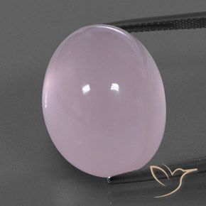 37.09ct Natürlicher Kaugummi Rosa Rosenquarz, Oval, Transparent / Lichtdurchlässig