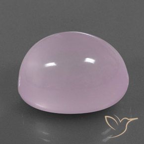 9,17 ctw natürlicher Kaugummi Rosa Rosenquarz, Oval, Transparent / Lichtdurchlässig