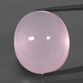 43,64 ctw natürlicher rosafarbener Rosenquarz, Transparent, Transparent / Lichtdurchlässig