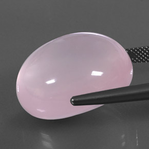 43,64 ctw natürlicher rosafarbener Rosenquarz, Transparent, Transparent / Lichtdurchlässig