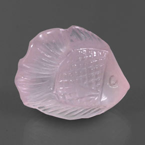 31,53 ctw natürlicher rosafarbener Rosenquarz, Transparent, Transparent / Lichtdurchlässig
