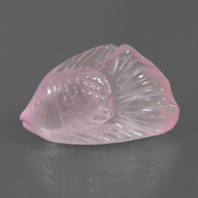 8,48 ctw natürlicher rosafarbener Rosenquarz, Transparent, Transparent / Lichtdurchlässig