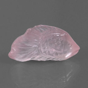 8,48 ctw natürlicher rosafarbener Rosenquarz, Transparent, Transparent / Lichtdurchlässig