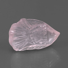 10,90 ctw natürlicher rosafarbener Rosenquarz, Transparent, Transparent / Lichtdurchlässig