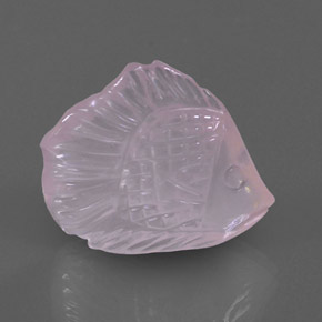 13,17 ctw natürlicher rosafarbener Rosenquarz, Transparent, Transparent / Lichtdurchlässig