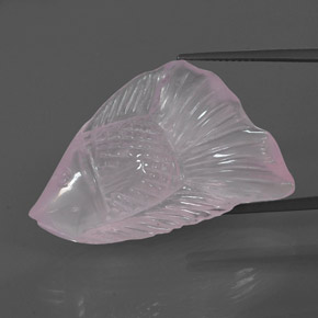 39,00 ctw natürlicher rosafarbener Rosenquarz, Transparent, Transparent / Lichtdurchlässig