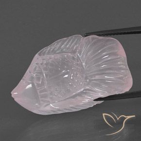 29.36ct Natürlicher Sehr helles Rosa Rosenquarz, Fantasie, Transparent / Lichtdurchlässig