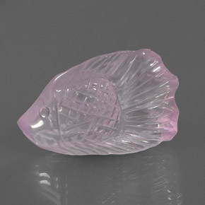 30,01 ctw natürlicher rosafarbener Rosenquarz, Transparent, Transparent / Lichtdurchlässig