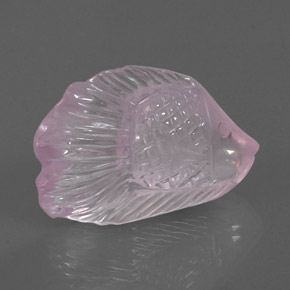 30,01 ctw natürlicher rosafarbener Rosenquarz, Transparent, Transparent / Lichtdurchlässig