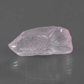 15,57 ctw natürlicher rosafarbener Rosenquarz, Transparent, Transparent / Lichtdurchlässig