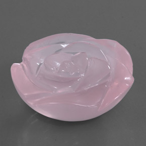 40,85 ctw natürlicher rosafarbener Rosenquarz, Transparent, Transparent / Lichtdurchlässig