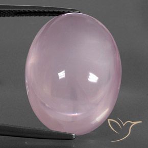 28.75ct Natürlicher hellrosa Rosenquarz, Oval, Transparent / Lichtdurchlässig