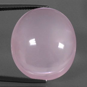 33,28 ctw natürlicher rosafarbener Rosenquarz, Transparent, Transparent / Lichtdurchlässig