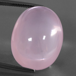 37,75 ctw natürlicher rosafarbener Rosenquarz, Transparent, Transparent / Lichtdurchlässig