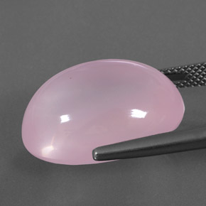 22,77 ctw natürlicher rosafarbener Rosenquarz, Transparent, Transparent / Lichtdurchlässig