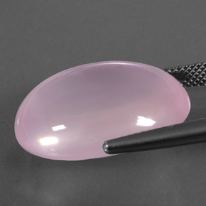24,40 ctw natürlicher rosafarbener Rosenquarz, Transparent, Transparent / Lichtdurchlässig
