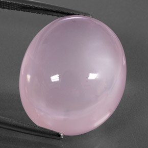 9,17 ctw natürlicher hellrosa Rosenquarz, Transparent, Transparent / Lichtdurchlässig