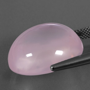 9,17 ctw natürlicher hellrosa Rosenquarz, Transparent, Transparent / Lichtdurchlässig