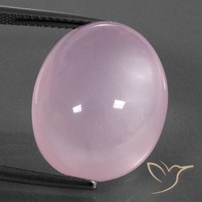 23.63ct Natürlicher hellrosa Rosenquarz, Oval, Transparent / Lichtdurchlässig