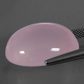 29,54 ctw natürlicher rosafarbener Rosenquarz, Transparent, Transparent / Lichtdurchlässig