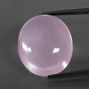 23,73 ctw natürlicher rosafarbener Rosenquarz, Transparent, Transparent / Lichtdurchlässig