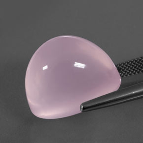 9,17 ctw natürlicher Kaugummi Rosa Rosenquarz, Transparent, Transparent / Lichtdurchlässig