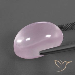 9,17 ctw natürlicher hellrosa Rosenquarz, Oval, Transparent / Lichtdurchlässig