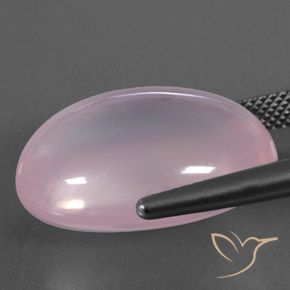 9,17 ctw natürlicher hellrosa Rosenquarz, Oval, Transparent / Lichtdurchlässig
