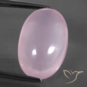 16.09ct Natürlicher hellrosa Rosenquarz, Oval, Transparent / Lichtdurchlässig