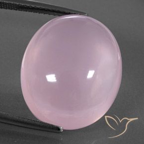 21.48ct Natürlicher hellrosa Rosenquarz, Oval, Transparent / Lichtdurchlässig
