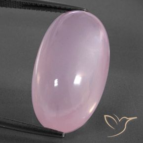 21.29ct Natürlicher hellrosa Rosenquarz, Oval, Transparent / Lichtdurchlässig