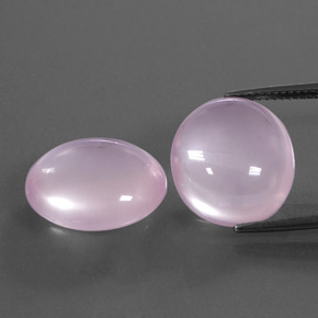 22,63 ct natürliche rosafarbener Rosenquarz-Edelsteine, Transparent, Transparent / Lichtdurchlässig
