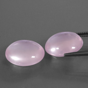 22,63 ct natürliche rosafarbener Rosenquarz-Edelsteine, Transparent, Transparent / Lichtdurchlässig