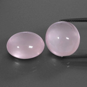  ct natürliche rosafarbener Rosenquarz-Edelsteine, Transparent, Transparent / Lichtdurchlässig
