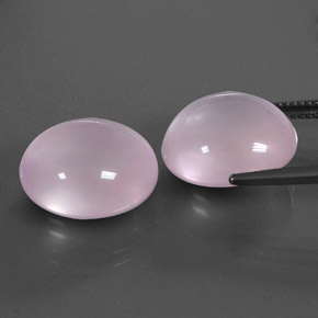  ct natürliche rosafarbener Rosenquarz-Edelsteine, Transparent, Transparent / Lichtdurchlässig