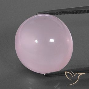 18.24ct Natürlicher hellrosa Rosenquarz, Oval, Transparent / Lichtdurchlässig