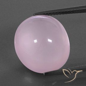 17.49ct Natürlicher Kaugummi Rosa Rosenquarz, Oval, Transparent / Lichtdurchlässig