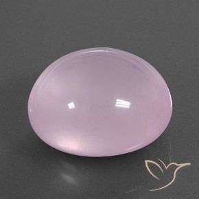 9,17 ctw natürlicher Kaugummi Rosa Rosenquarz, Oval, Transparent / Lichtdurchlässig