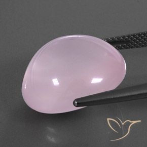 9,17 ctw natürlicher Kaugummi Rosa Rosenquarz, Oval, Transparent / Lichtdurchlässig