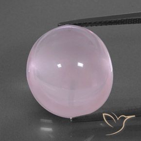16.85ct Natürlicher hellrosa Rosenquarz, Oval, Transparent / Lichtdurchlässig